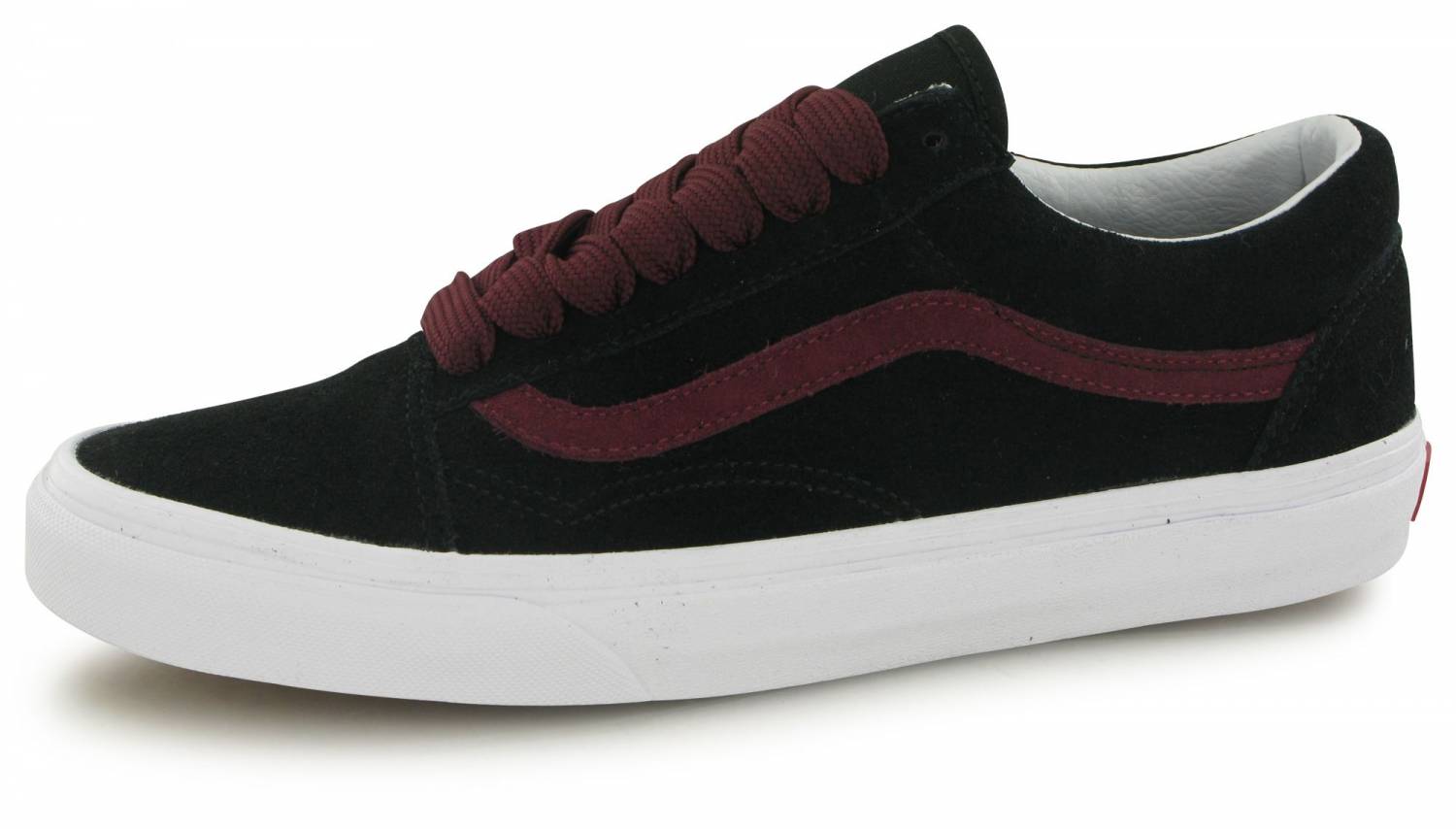 vans bordeaux et noir