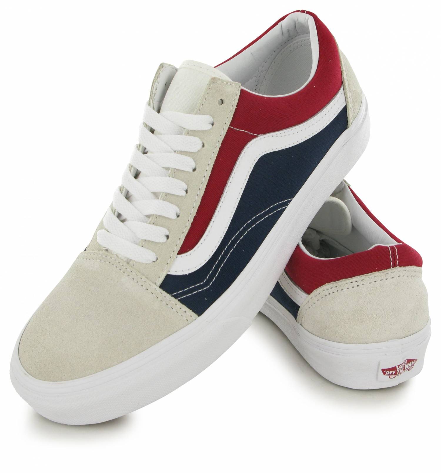 vans old skool bleu blanc rouge