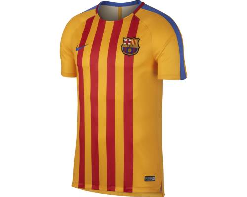Maillot Nike Barcelone Training 2017-18 Or / Rouge