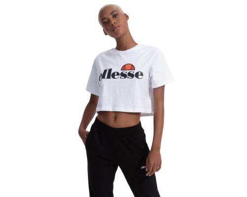 T-shirt Ellesse Alberta Crop Blanc Femme