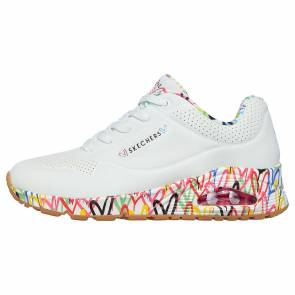 Skechers Uno Loving Love Blanc Femme