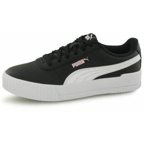 Puma Carina Leather Noir / Blanc Enfant