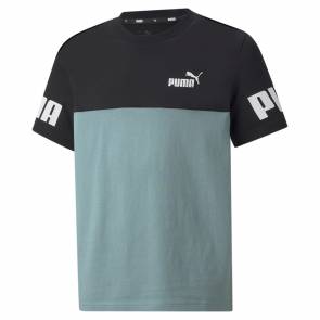 T-shirt Puma Power Tee Noir / Vert Enfant