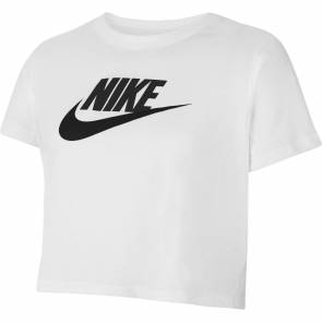 T-shirt Nike Sportswear Crop Blanc Fille