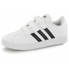 Adidas Vl Court 2.0 Cm Junior Blanc / Noir