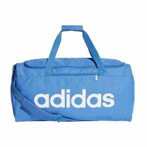 Sac De Sport Adidas Linear Core Format Moyen Bleu / Blanc