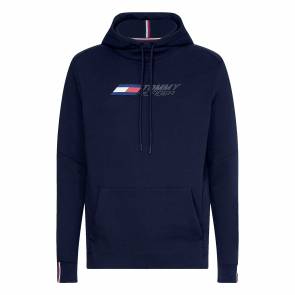 Sweat Tommy Hilfiger Logo Fleece Bleu Marine